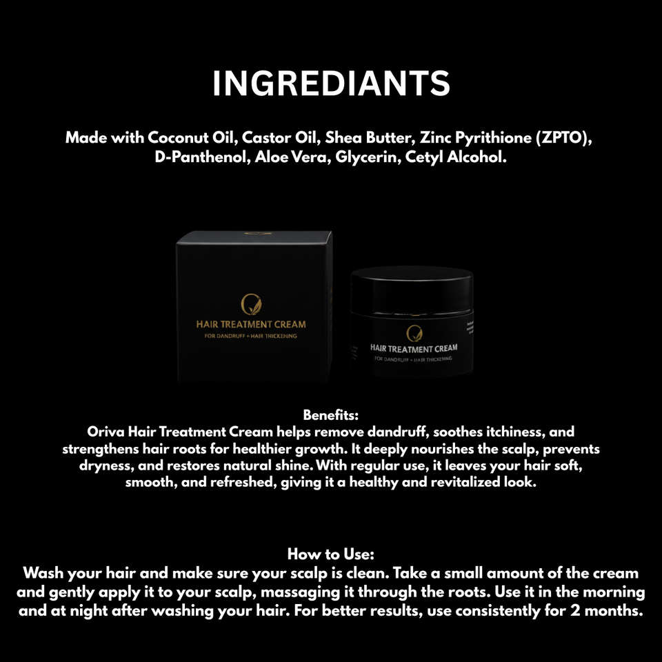 Hair Treatment Cream - Anti Dandruff + Hair Thickening